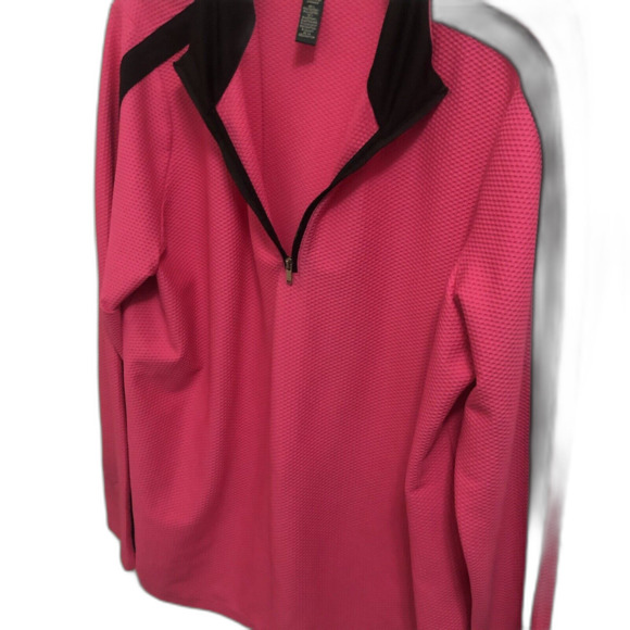 Ralph Lauren Athletic Women’s Plus Size 3x Sweater Bright Pink With Zipper - Picture 3 of 12